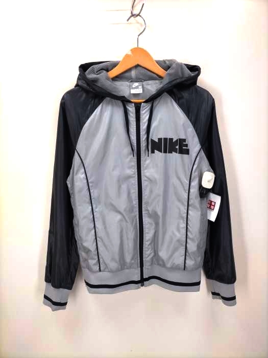NIKE(ナイキ) 銀タグ ゴツナイキプリント ジップアップウインドジャケット メンズ JPN：M