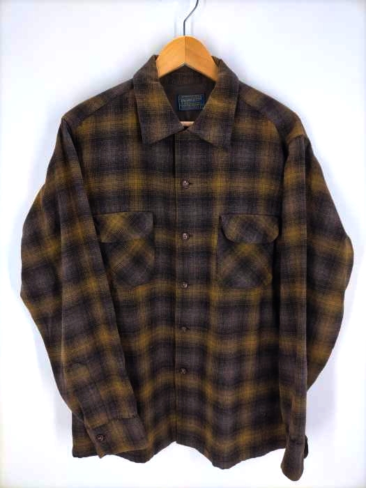 PENDLETON(ペンドルトン) 50S ウール 開襟オンブレチェックシャツ メンズ JPN:L