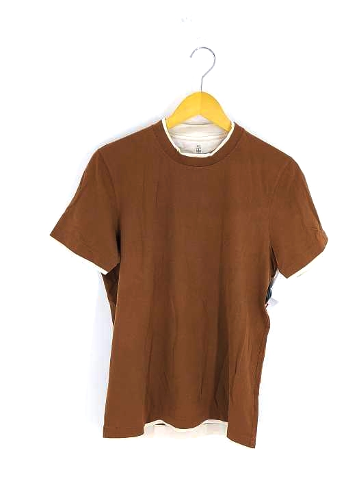 BRUNELLO CUCINELL(ブルネロクチネリ) SLIM FIT レイヤード クルーネックTシャツ メンズ JPN：XS
