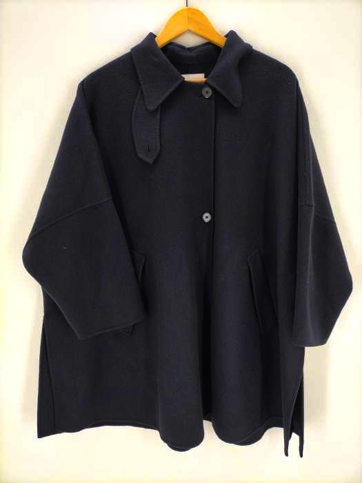 ビューティアンドユース　23AW リバーポンチョコート　ネイビー　S ビューティアンドユース23AW リバーポンチョコートネイビーS