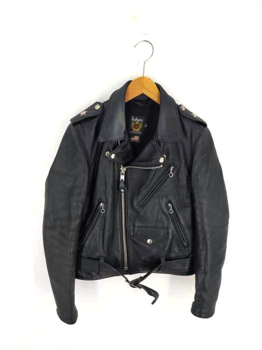 Schott(ショット) 日本別注モデル WOMEN'S LAMB SKIN ONESTAR RIDERS レディース import：S
