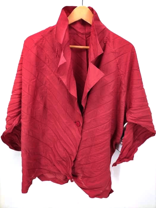 ISSEY MIYAKE(イッセイミヤケ) ワイドシルエット 1B ポリエステルシャツ レディース  2