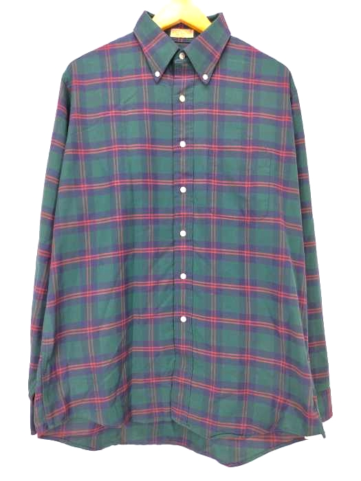 L.L.Bean(エルエルビーン) 80S USA製 B.D チェックシャツ メンズ  36
