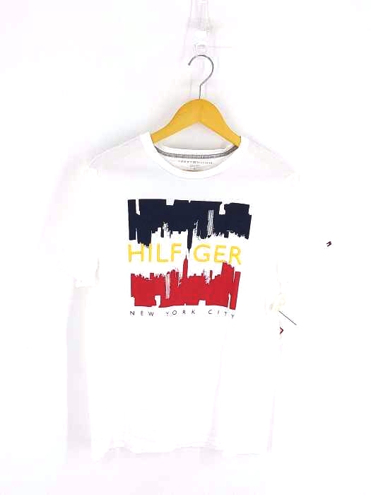 トミーヒルフィガー TOMMY HILFIGER フロント刺繍Tシャツ メンズ import：M