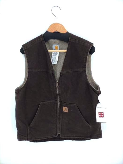 カーハート Carhartt 裏地ボア ジップアップダックベスト メンズ import：L