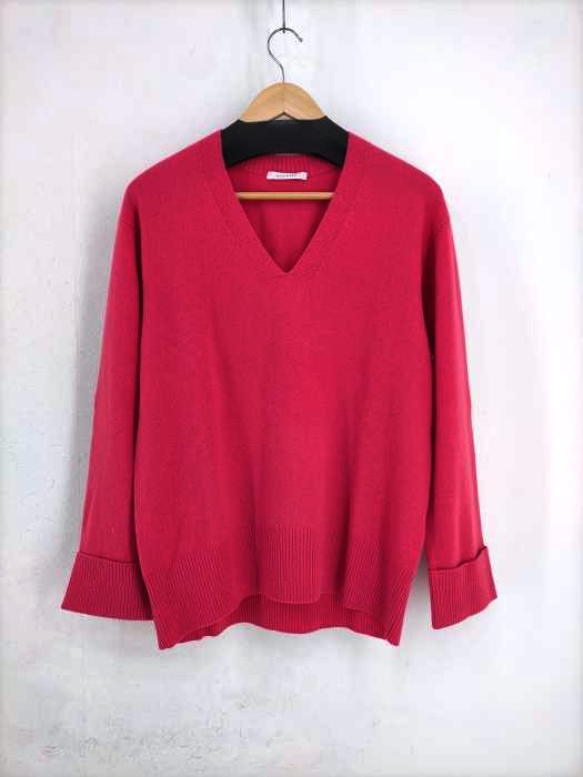 マカフィー MACPHEE LAMBS CASHMERE Vネックプルオーバー レディース JPN：S