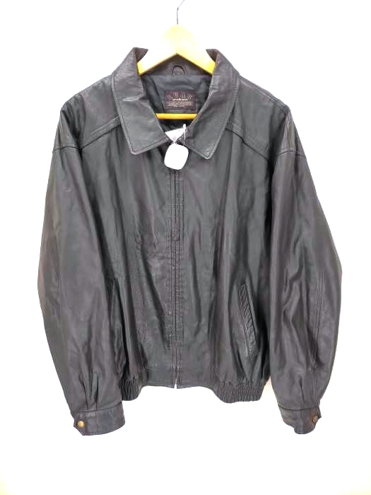 ユーズドフルギ USED古着 {{LUAU atsukawa}} 裏キルティング カウレザージャケット メンズ  3L