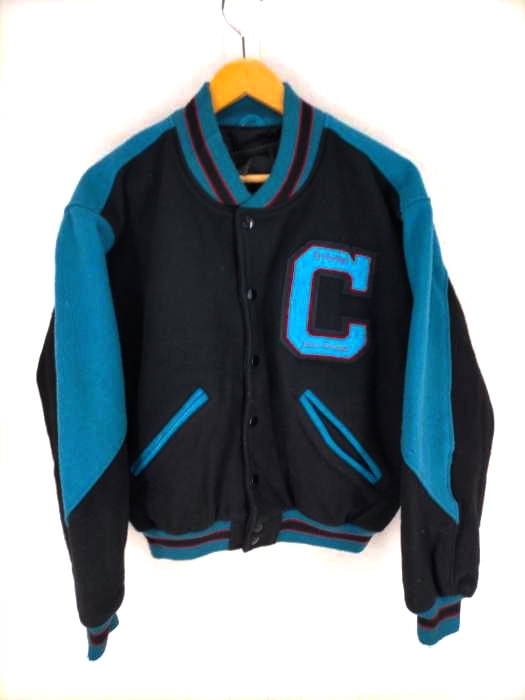 ゴールデンベアー Golden bear 90s USA製 5YEARS CISCO SYSTEMS スタジアムジャンパー メンズ JPN：L