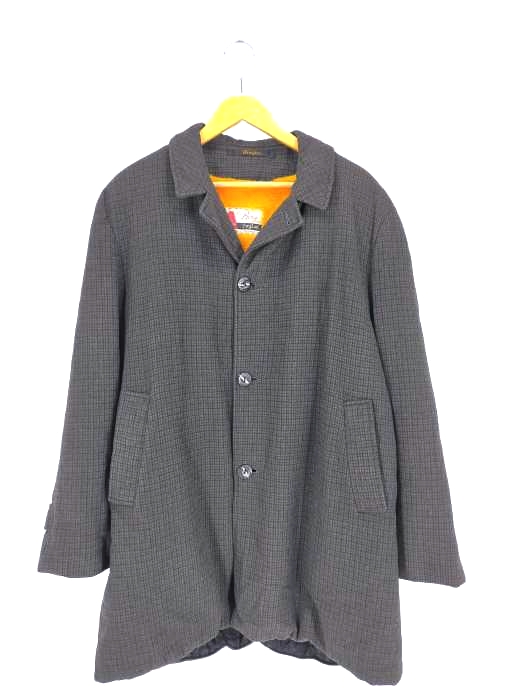ユーズドフルギ USED古着 60S～ 裏地ボアチェックウールステンカラーコート メンズ 表記無