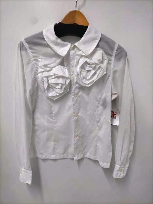 コムデギャルソンコムデギャルソン COMME des GARCONS COMME des GARCONS AD2014 14AW 胸元フリルシャツ レディース JPN：XS