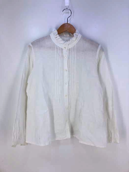 nest Robe(ネストローブ) プリーツデザインバンドカラーブラウス レディース トップス シャツ・ブラウス