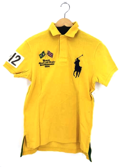 Polo by RALPH LAUREN(ポロバイラルフローレン) ロゴ刺繍 ラガーシャツ ポロシャツ レディース import：S