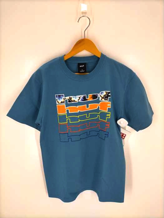 HUF(ハフ) 5段ロゴプリント半袖Tシャツ メンズ JPN:M