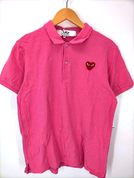 PLAY COMME des GARCONS(プレイコムデギャルソン) AD2009 HEAR LOGO POLO ユニセックス メンズ JPN:M