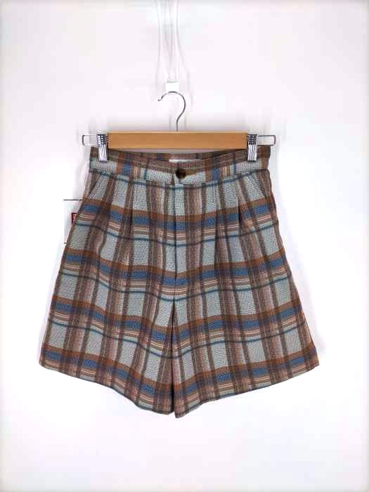 PHEENY(フィーニー) 20SS チェック柄 2タックワイドショーツ レディース JPN：1