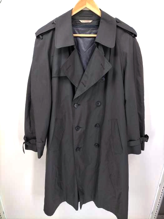 ユーズドフルギ USED古着 oscar de la renta ナイロン混 トレンチコート レディース 表記無
