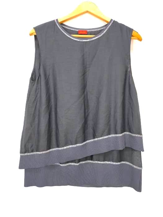 despres(デプレ) 20SS コットンシルク レイヤードノースリーブブラウス レディース JPN：36