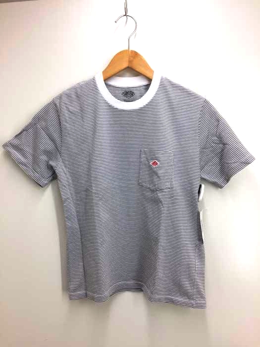 DANTON(ダントン) 天竺コットン ボーダーポケットロゴTシャツ レディース 表記無