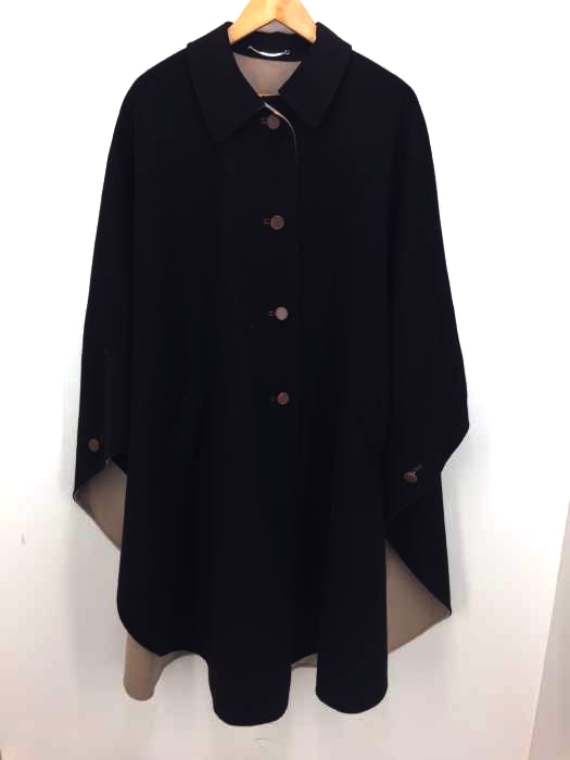 Martin Margiela(マルタンマルジェラ) 4 ウールポンチョコート リバーシブル レディース import：S