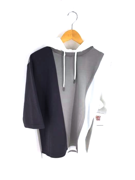 tk. TAKEO KIKUCHI(ティーケー タケオキクチ) 22SS L&Sアシンメトリーフーディー メンズ JPN：2