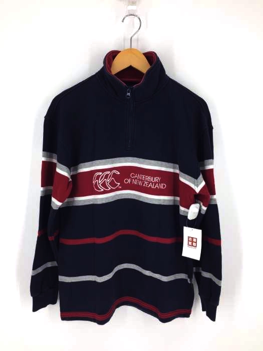 カンタベリーオブニュージーランド CANTERBURY OF NEW ZEALAND 90s  ハーフジップ スウェット メンズ JPN：M
