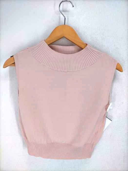LeoryEBLOA(レオリーエブロア) シンプルショートニットTOP レディース  FREE