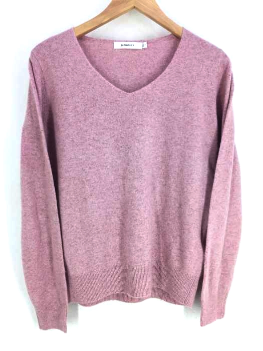 moussy(マウジー) COMFORT V NECK KNIT TOP レディース  FREE