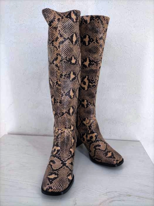 マウジー moussy SQUARE TOE LONG BOOTS レディース  M