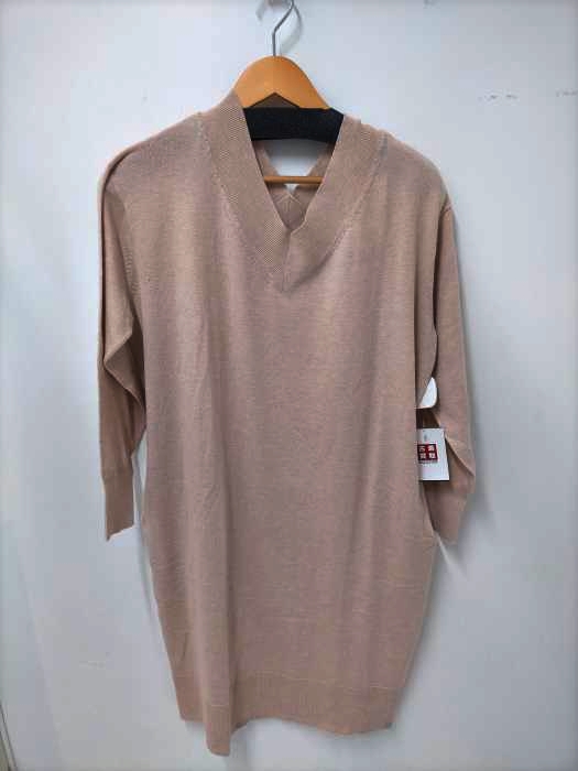 AZUL by moussy(アズールバイマウジー) VNECK KNIT ONEPIECE レディース  M