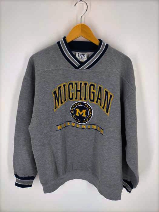 Lee(リー) MICHIGAN 刺繍 Vネックスウェット メンズ JPN：L