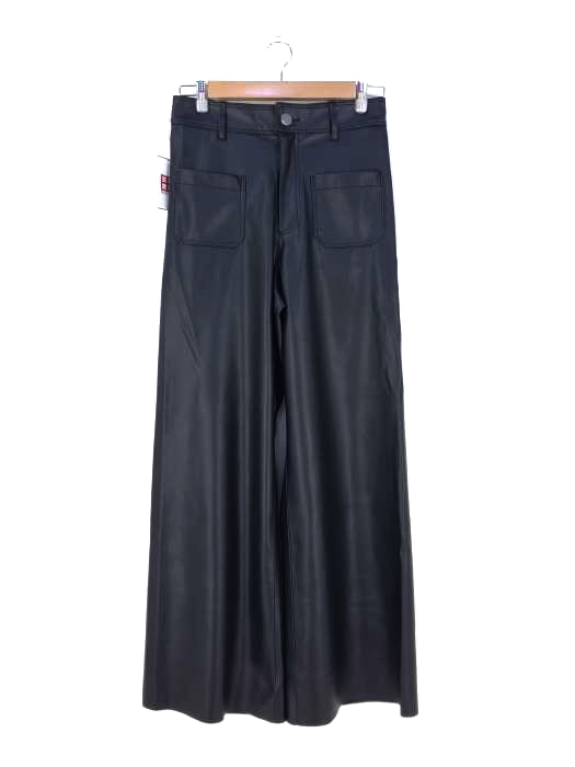 ZARA(ザラ) FAUX LEATHER MARINE STRAIGHT TROUSERS フェイクレザーパンツ レディース JPN：38