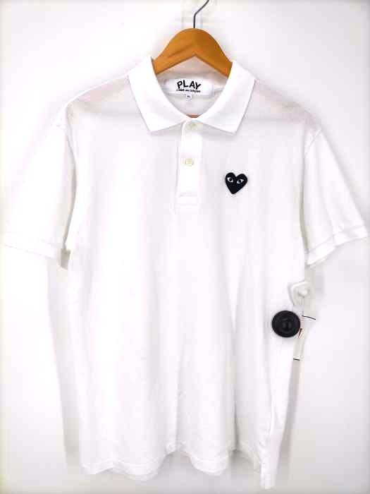 PLAY COMME des GARCONS(プレイコムデギャルソン)  PLAY POLO SHIRT ハートロゴ ビッグサイズ メンズ JPN：XL
