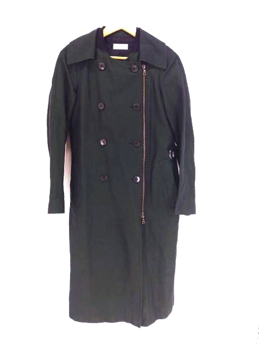 DRIES VAN NOTEN(ドリスヴァンノッテン) ダブルジップ トレンチコート 光沢生地 レディース  38