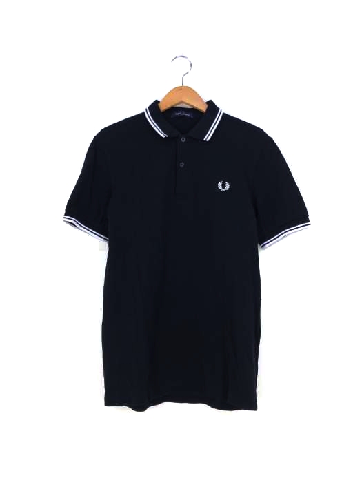 フレッドペリー FRED PERRY ロゴ刺繍ポロシャツ メンズ M