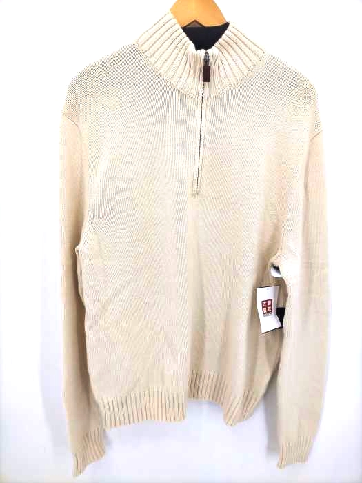 ポロバイラルフローレン Polo by RALPH LAUREN カシミヤ混ハーフジップニットセーター メンズ import：XL