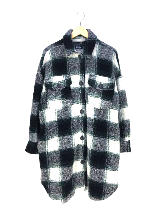 ザラ ZARA ウールミックスシャツワンピース レディース  L