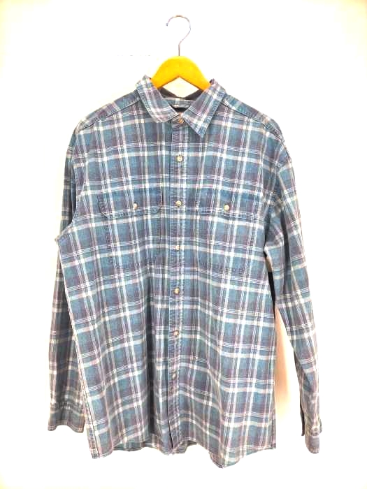 エルエルビーン L.L.Bean TRADITIONAL FIT 両フラップ チェックシャツ メンズ JPN：L