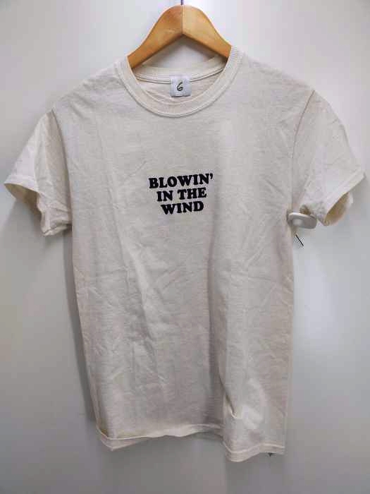 6 BEAUTY & YOUTH UNITED ARROWS(ロクビューティーアンドユースユナイテッドアローズ) BLOWIN' IN THE WIND フロッキープリントT レディース トップス Tシャツ・カットソー