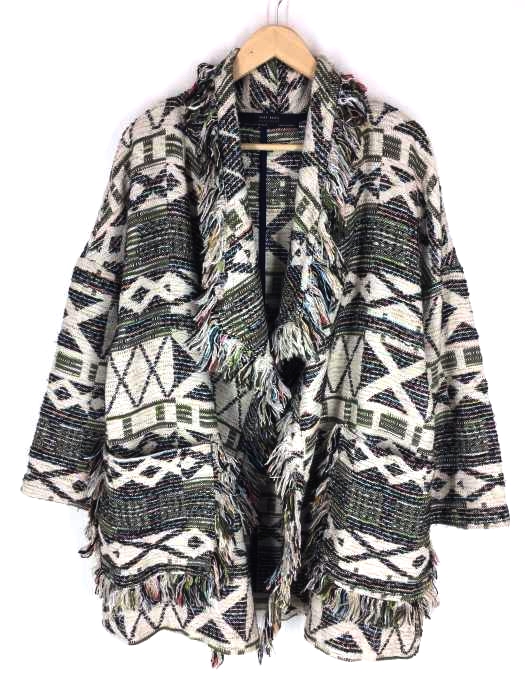 ZARA BASIC(ザラベーシック) Jacquard Embroidered Coat レディース アウター コート