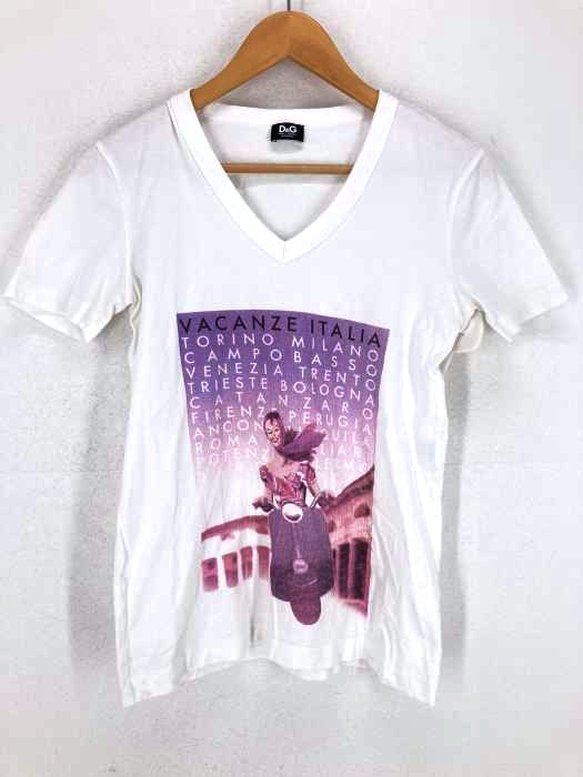 DOLCE&GABBANA(ドルチェアンドガッバーナ) BEACHWEAR Vネックカットソー レディース トップス Tシャツ・カットソー