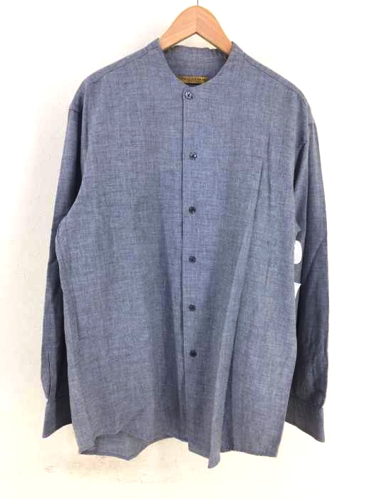 DONNA KARAN 切替ノーカラーシャツ メンズ JPN：M