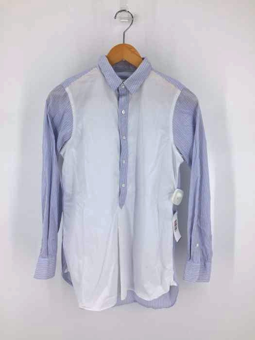Makers Shirt 鎌倉(メーカーズシャツカマクラ) squoval別注 ストライプミックス プルオーバーシャツ レディース FREE