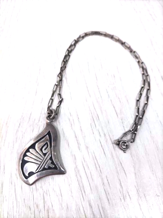 USED古着(ユーズドフルギ) Steven J Begay STERLING ナバホ族 モチーフ ネックレス メンズ 表記無