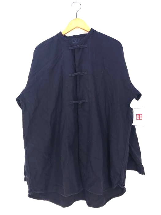 無印良品(ムジルシリョウヒン) 起毛ストレッチチャイナシャツ メンズ L-XL