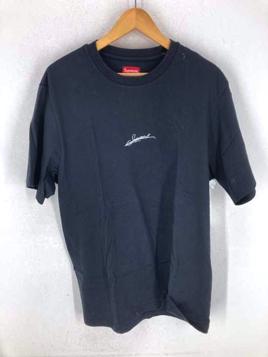 Supreme(シュプリーム) ロゴ刺繍 クルーネックカットソー メンズ JPN:L