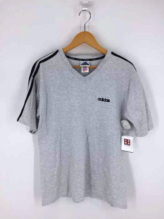 adidas(アディダス) 90S ロゴ刺繍 万国旗タグ Vネックカットソー メンズ  L