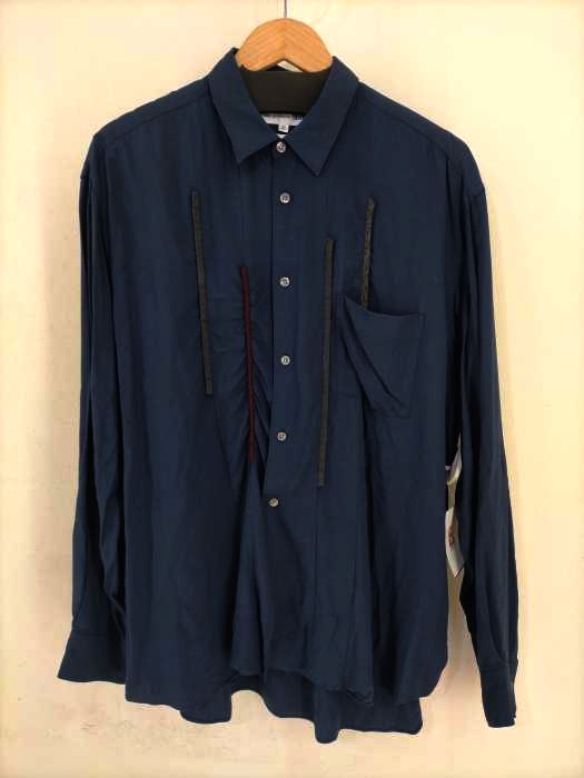 COMME des GARCONS SHIRT(コムデギャルソンシャツ) 90s ステッチデザインレーヨンシャツ メンズ JPN：M