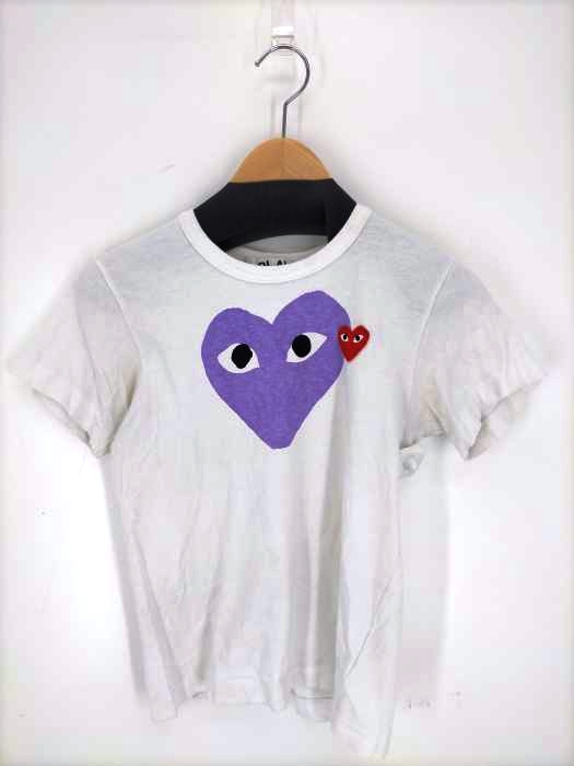 宇多田ひかる着用！PLAY COMMEdesGARCONS 紫ハート Tシャツ