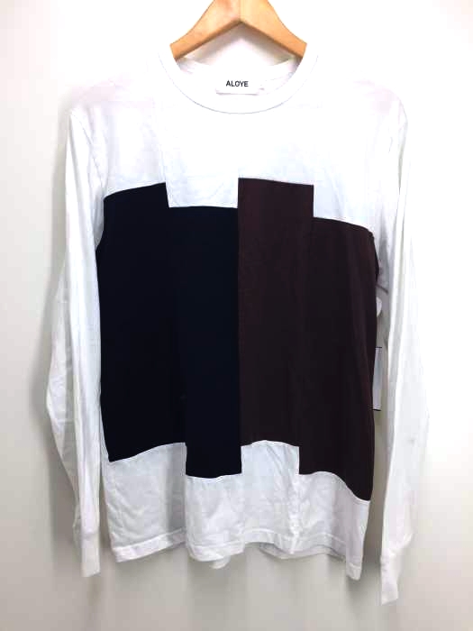 ALOYE(アロイ) カラーブロックロングスリーブTシャツ メンズ JPN：L