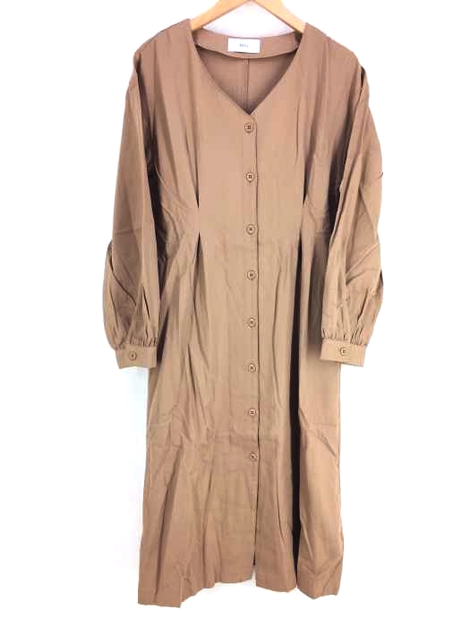 AZUL by moussy(アズールバイマウジー) VOLUME SLEEVE SFLARE ONEPIECE レディース  M